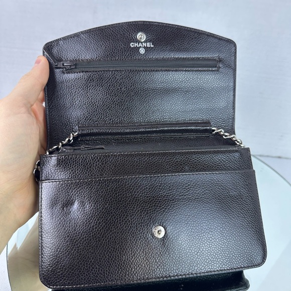 CHANEL CAVIAR LEATHER WOC Shoulder/Crossbody Bag SHW - Picture 7 of 13